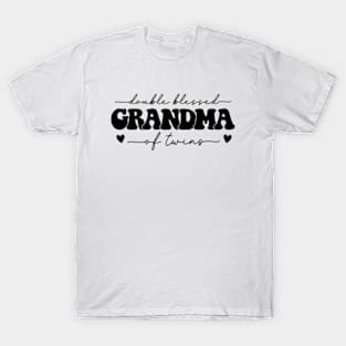 Double Blessed Grandma Of Twins T-Shirt